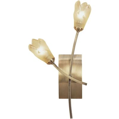 Inspired Lighting Pietra Wall Lamp - 2 Light G9 Antique Brass Inspired Lighting Pietra Wall Lamp - 2 Light G9 Antique Brass