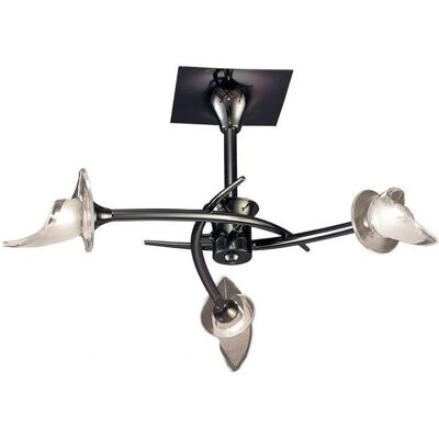 Inspired Lighting Flavia Semi Flush Ceiling Round 3 Light G9 - Ceiling Light Inspired Lighting Flavia Semi Flush Ceiling Round 3 Light G9 - Ceiling Light