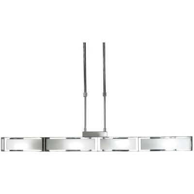 Inspired Lighting Duna 4-Light Ceiling Pendant - Chrome & White Acrylic Inspired Lighting Duna 4-Light Ceiling Pendant - Chrome & White Acrylic