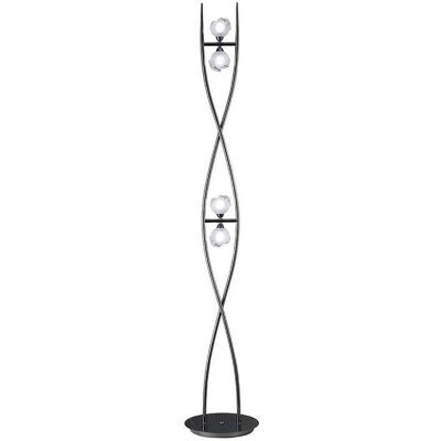Inspired Lighting Fragma Floor Lamp - 4 Light G9 - Black Chrome Inspired Lighting Fragma Floor Lamp - 4 Light G9 - Black Chrome