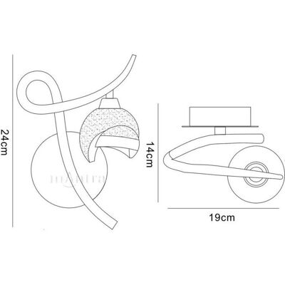 Inspired Lighting Fragma Wall Lamp Right Switched 1 Light G9 - Wall Lamp Inspired Lighting Fragma Wall Lamp Right Switched 1 Light G9 - Wall Lamp
