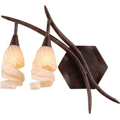 Inspired Lighting Gaudi Wall Lamp - Brown/Black Oxide - 2 Light G9 - Wall Lamp Inspired Lighting Gaudi Wall Lamp - Brown/Black Oxide - 2 Light G9 - Wall Lamp