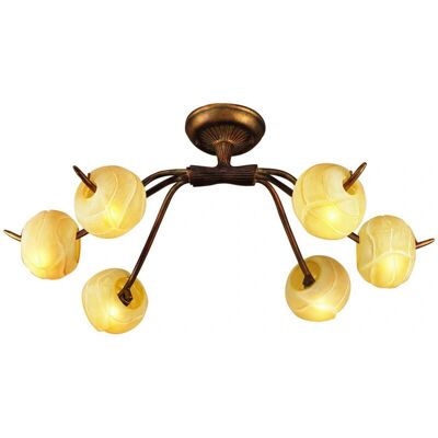 Inspired Lighting Inspired Mantra Wave Ceiling 6 Light G9 - Ceiling Light Inspired Lighting Inspired Mantra Wave Ceiling 6 Light G9 - Ceiling Light