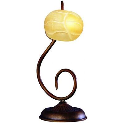 Inspired Lighting Wave Table Lamp - Rustic Gold - 1 Light G9 Inspired Lighting Wave Table Lamp - Rustic Gold - 1 Light G9
