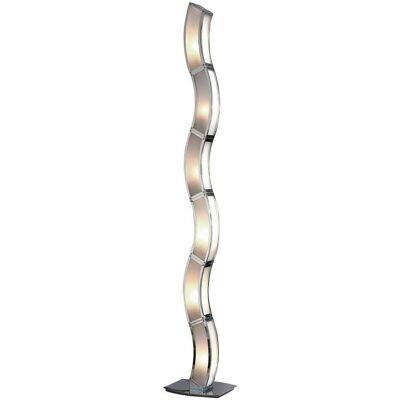 Inspired Lighting Duna GU10 Floor Lamp - 6 Light - Polished Chrome/White Inspired Lighting Duna GU10 Floor Lamp - 6 Light - Polished Chrome/White