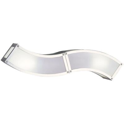 Inspired Lighting Duna GU10 Wall Lamp - Chrome/White Acrylic - 2 Light Inspired Lighting Duna GU10 Wall Lamp - Chrome/White Acrylic - 2 Light