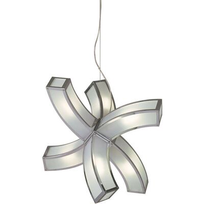 Inspired Lighting Inspired Mantra Duna GU10 Pendant - 6-Light Chrome/White Inspired Lighting Inspired Mantra Duna GU10 Pendant - 6-Light Chrome/White