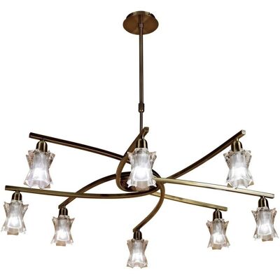 Inspired Lighting Alaska Pendant - 8 Light - Antique Brass Inspired Lighting Alaska Pendant - 8 Light - Antique Brass