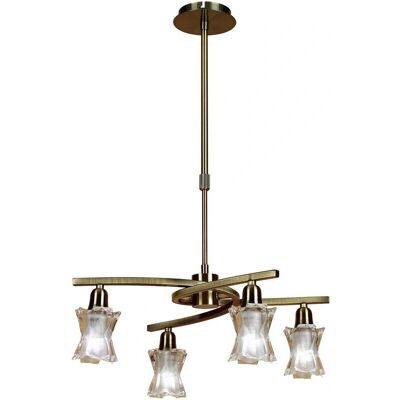 Inspired Lighting Alaska Pendant - Convertible, 4-Light, Antique Brass Inspired Lighting Alaska Pendant - Convertible, 4-Light, Antique Brass