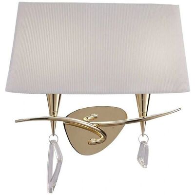Inspired Lighting Mara Wall Lamp Switched 2 Light E14 - Wall Light Inspired Lighting Mara Wall Lamp Switched 2 Light E14 - Wall Light
