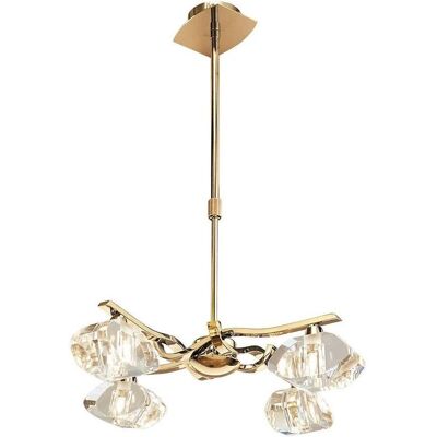 Inspired Lighting Alfa Telescopic 4 Light G9 French Gold - Ceiling Light Inspired Lighting Alfa Telescopic 4 Light G9 French Gold - Ceiling Light