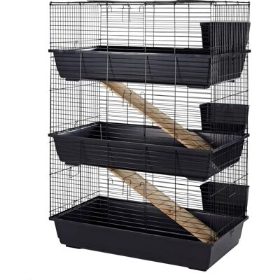 Little-Friends - Indoor Rabbit Cage 100cm - Blue/Black Little-Friends - Indoor Rabbit Cage 100cm - Blue/Black