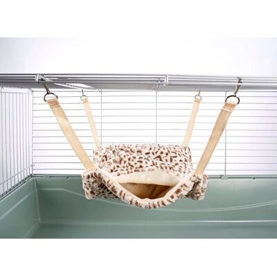 Little-Friends - Fluffy Lined Pouch Hammock - Cheetah Print Little-Friends - Fluffy Lined Pouch Hammock - Cheetah Print