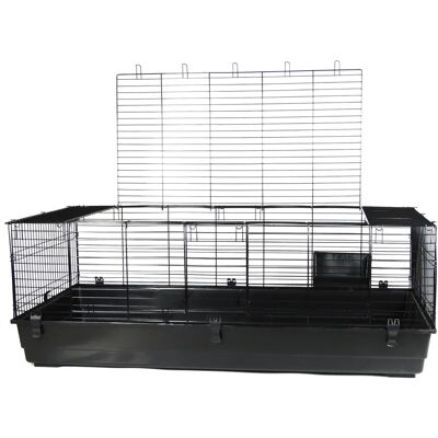 Little-Friends - Indoor Rabbit Cage 160cm - Black - Single Tier - Pet Cage Little-Friends - Indoor Rabbit Cage 160cm - Black - Single Tier - Pet Cage