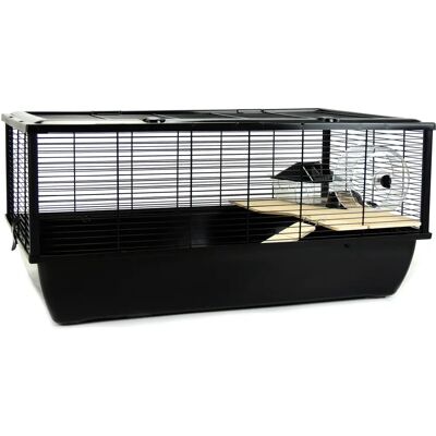 Little Friends Grosvenor Rat and Hamster Cage - Large, 77 x 47 x 36 cm, Black Little Friends Grosvenor Rat and Hamster Cage - Large, 77 x 47 x 36 cm, Black