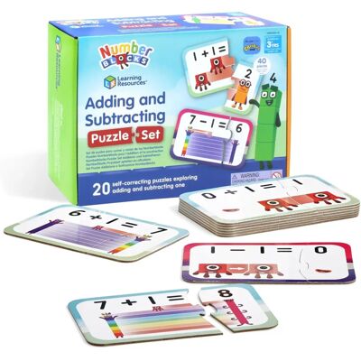 Learning Resources Numberblocks Addieren und Subtrahieren Puzzle-Set - Buntes Lernspielzeug ab 3 Jahren Learning Resources Numberblocks Addieren und Subtrahieren Puzzle-Set - Buntes Lernspielzeug ab 3 Jahren