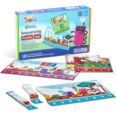 Learning Resources Numberblocks Sequencing Puzzle - Dès 3 ans - Ensemble de puzzles Learning Resources Numberblocks Sequencing Puzzle - Dès 3 ans - Ensemble de puzzles