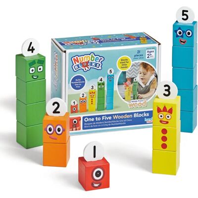 Numberblocks One to Five Träbyggsatser - pedagogiskt leksak Numberblocks One to Five Träbyggsatser - pedagogiskt leksak