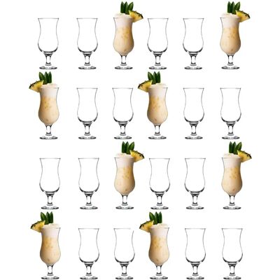 LAV Fiesta Pina Colada Hurricane Glass 390ml - Cocktail Glassware LAV Fiesta Pina Colada Hurricane Glass 390ml - Cocktail Glassware