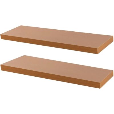 Harbour Housewares - WS435 - 80cm - Natural - Shelves Harbour Housewares - WS435 - 80cm - Natural - Shelves