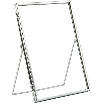 Nicola Spring 5x Standing Metal Photo Frames Table Desk Picture Display 6" x 8" Silver - Photo Frames Nicola Spring 5x Standing Metal Photo Frames Table Desk Picture Display 6" x 8" Silver - Photo Frames