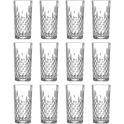 LAV Odin Highball Glasses - Set of 12, 356ml, Clear - Highball Glasses LAV Odin Highball Glasses - Set of 12, 356ml, Clear - Highball Glasses