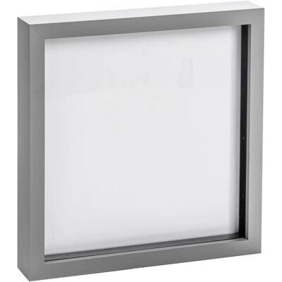Nicola Spring 10x10 Grey Acrylic Photo Frame - Supports 3D Effect Nicola Spring 10x10 Grey Acrylic Photo Frame - Supports 3D Effect