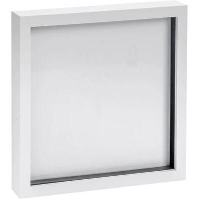 Nicola Spring 20x20in Photo Frame - Acrylic, White Nicola Spring 20x20in Photo Frame - Acrylic, White
