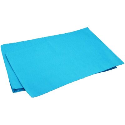 Nicola Spring Blue Ribbed Cotton Rectangular Dining Table Placemats - Set of 6 Nicola Spring Blue Ribbed Cotton Rectangular Dining Table Placemats - Set of 6