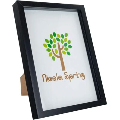 Nicola Spring Black Acrylic Box Photo Frame - 8x12 - Photo Frame Nicola Spring Black Acrylic Box Photo Frame - 8x12 - Photo Frame