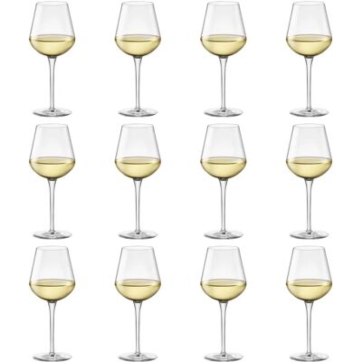Bormioli Rocco Inalto Uno Small Wine Glasses Set - 380ml - Pack of 12 Clear Bormioli Rocco Inalto Uno Small Wine Glasses Set - 380ml - Pack of 12 Clear