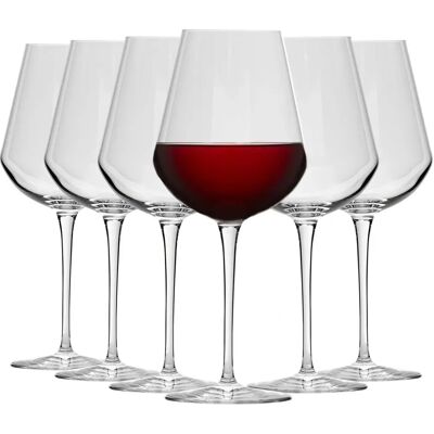 Bormioli Rocco Inalto Uno Extra Large Wine Glasses Set - 640ml - Pack of 6 Clear Bormioli Rocco Inalto Uno Extra Large Wine Glasses Set - 640ml - Pack of 6 Clear