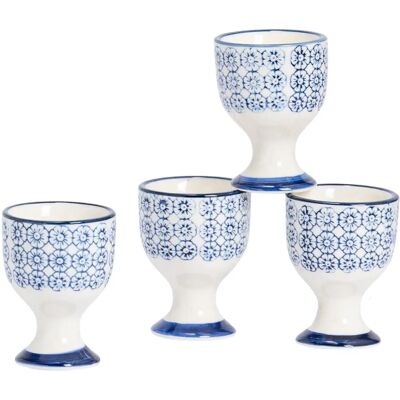 Nicola Spring 4 Piece Egg Cup Set - Navy Blue - Egg Cups Nicola Spring 4 Piece Egg Cup Set - Navy Blue - Egg Cups