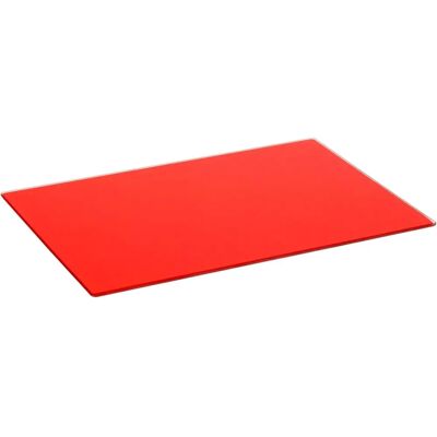 Harbour Housewares - Glass Worktop Saver - Red - 500 x 400mm Harbour Housewares - Glass Worktop Saver - Red - 500 x 400mm