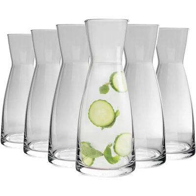 Bormioli Rocco Ypsilon Water Carafe Decanter Jug - 550ml - Pack of 6 - Clear Bormioli Rocco Ypsilon Water Carafe Decanter Jug - 550ml - Pack of 6 - Clear