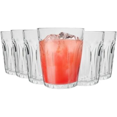 Duralex Provence Glass - 220ml Water & Juice Tumblers - Pack of 12 Duralex Provence Glass - 220ml Water & Juice Tumblers - Pack of 12