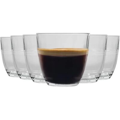 Duralex Gigogne Glass Tumblers - 160ml Drinking Glasses for Water, Juice - Pack of 12 Duralex Gigogne Glass Tumblers - 160ml Drinking Glasses for Water, Juice - Pack of 12