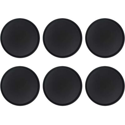 Argon Tableware Black Non Slip Serving Tray - 40cm (16") - Pack of 6 Argon Tableware Black Non Slip Serving Tray - 40cm (16") - Pack of 6