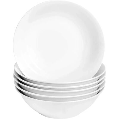 Argon Tableware White Breakfast Cereal Bowls Set - 178mm (7") Argon Tableware White Breakfast Cereal Bowls Set - 178mm (7")