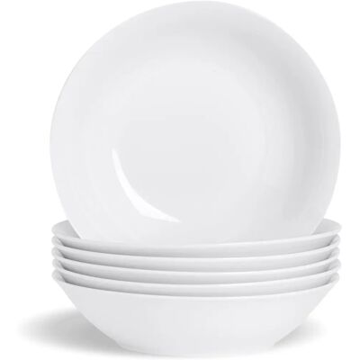 Argon Tableware White Pasta Salad Bowls Set - 253mm (10") Argon Tableware White Pasta Salad Bowls Set - 253mm (10")