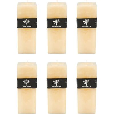 Bougie Parfumée à la Vanille Nicola Spring - 200x75x75mm - Pack de 6 - Publicité Bougie Parfumée à la Vanille Nicola Spring - 200x75x75mm - Pack de 6 - Publicité