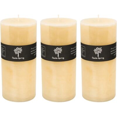 Nicola Spring Vanilla Scented Candle - 200x90mm - Pack of 3 Nicola Spring Vanilla Scented Candle - 200x90mm - Pack of 3