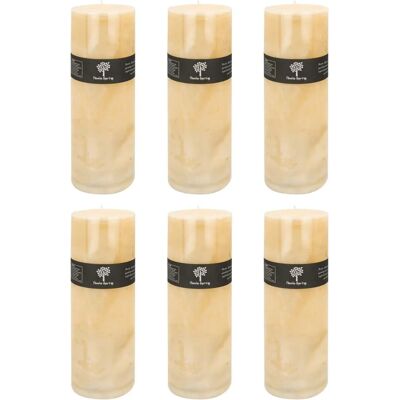 Nicola Spring Vanilla Scented Single Wick Pillar Candle - 300x95mm Nicola Spring Vanilla Scented Single Wick Pillar Candle - 300x95mm