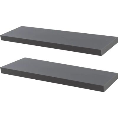 Harbour Housewares WS202623 Grey 100cm Wall Shelf Harbour Housewares WS202623 Grey 100cm Wall Shelf