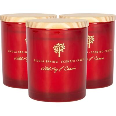 Nicola Spring 3x Bougies Parfumées en Cire de Soja - Cadeau d'Aromathérapie - 130g - Bougies - Publicité Nicola Spring 3x Bougies Parfumées en Cire de Soja - Cadeau d'Aromathérapie - 130g - Bougies - Publicité