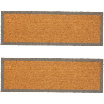Nicola Spring - Coir Door Mat - Grey - Indoors - Door Mat Nicola Spring - Coir Door Mat - Grey - Indoors - Door Mat