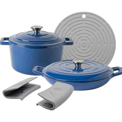 Argon Tableware - Cast Iron Casserole Dish - 24/30cm Argon Tableware - Cast Iron Casserole Dish - 24/30cm