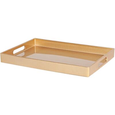 Argon Rectangle Plateau - Gold - 34.5 x 25 cm - Tableware Argon Rectangle Plateau - Gold - 34.5 x 25 cm - Tableware