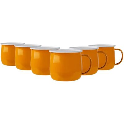 Argon Tableware - Enamel Belly Mug - 375ml - Yellow - Mug Argon Tableware - Enamel Belly Mug - 375ml - Yellow - Mug