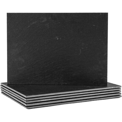 Argon Tableware Linea Slate Placemats 35x25 cm Black Argon Tableware Linea Slate Placemats 35x25 cm Black